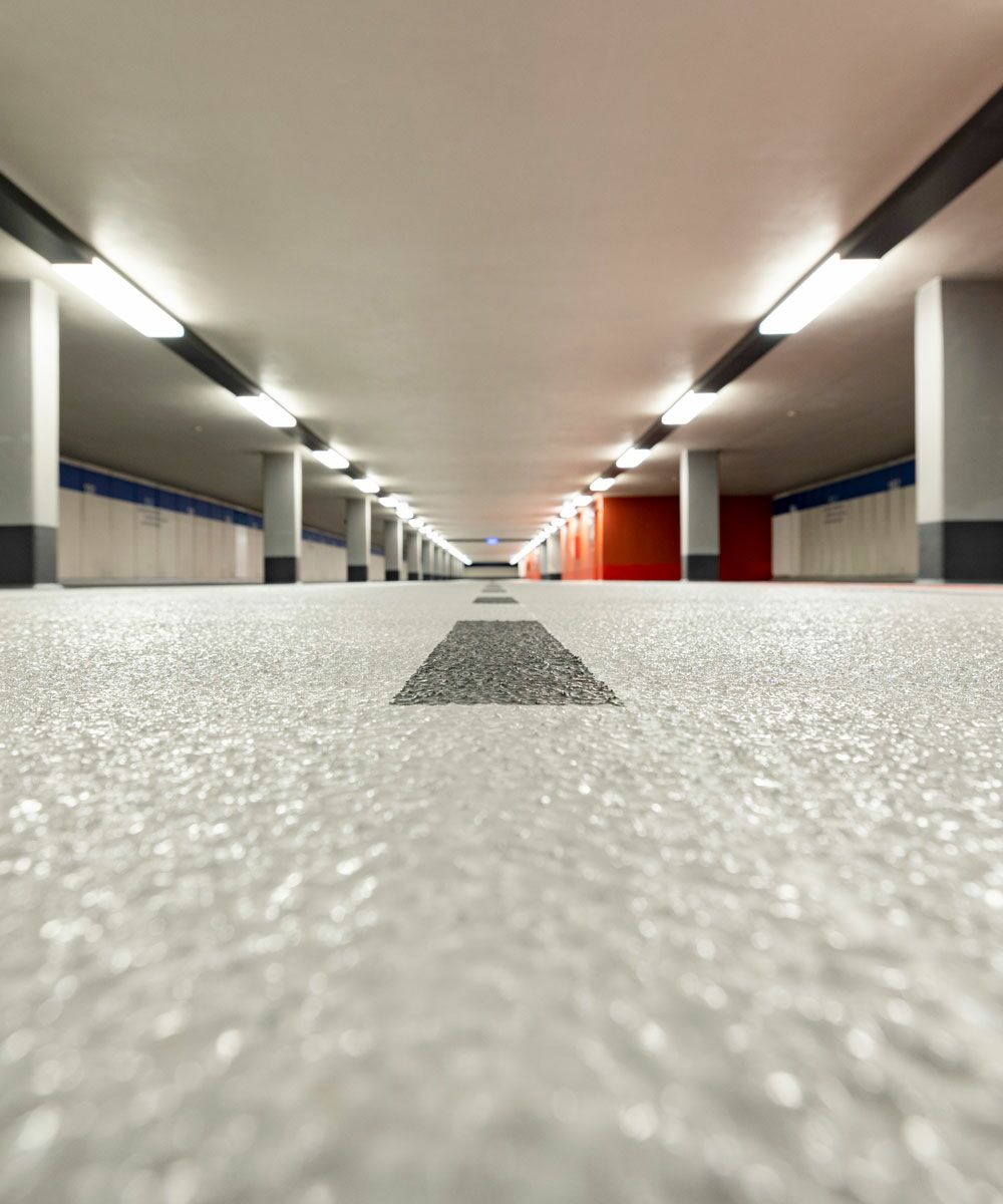 Multi-Storey car park in Dresden coated with VIASOL DECK spray rapid