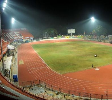 Stadion in Kerala mit PORPLASTIC Laufbahn