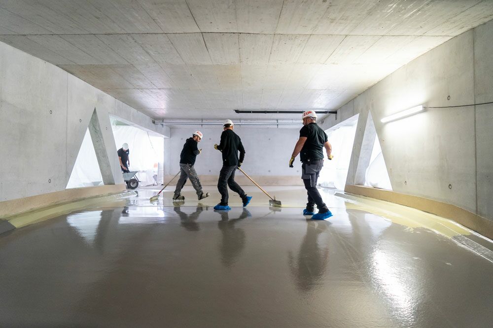 car park floor coating by Züblin