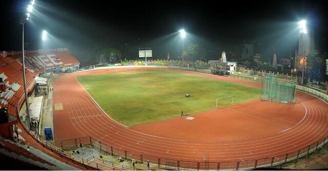 Stadion in Kerala mit PORPLASTIC Laufbahn