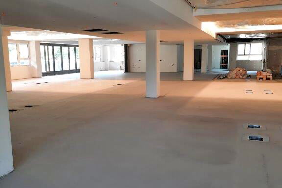 Site prep to floor coat