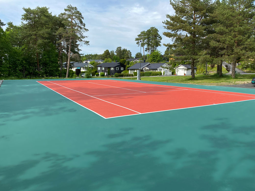 A New Tennis Hard Court In Norway ITF Certified Viacor