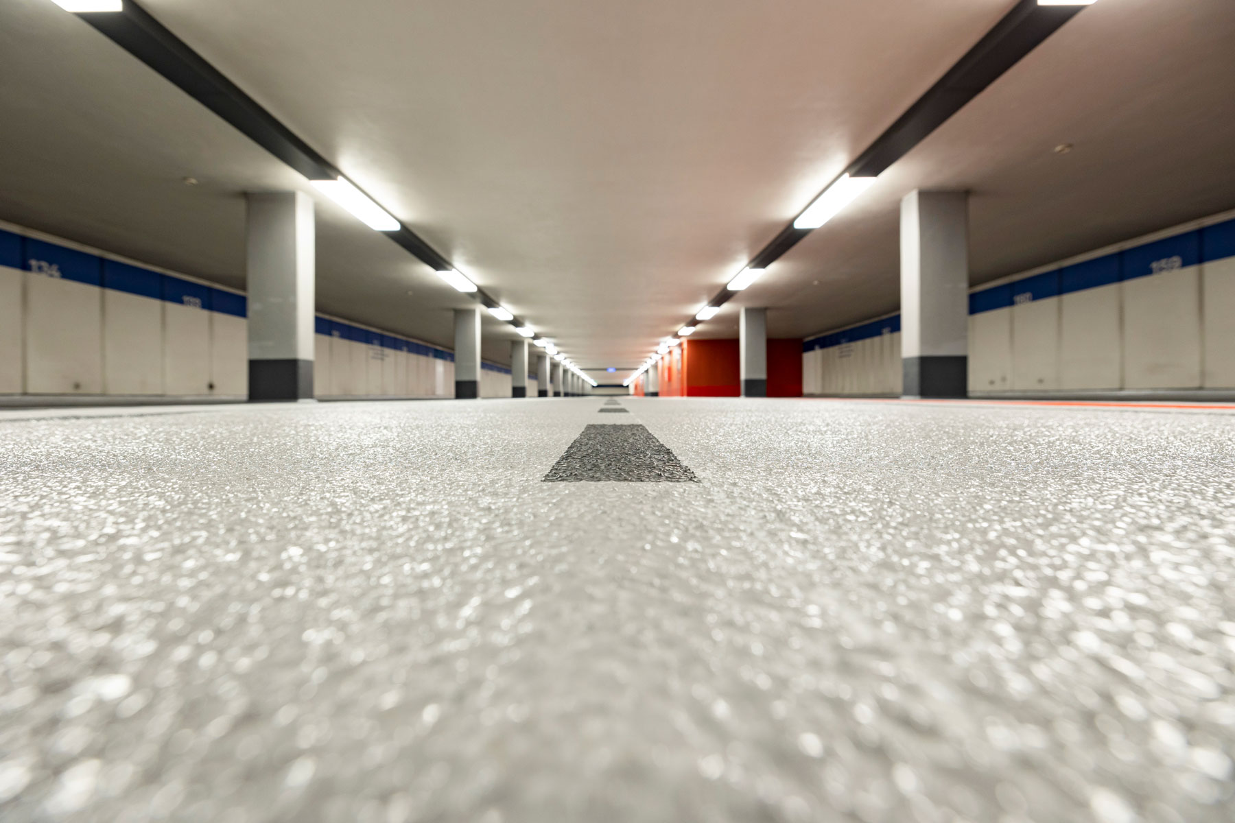 Multi-Storey car park in Dresden coated with VIASOL DECK spray rapid